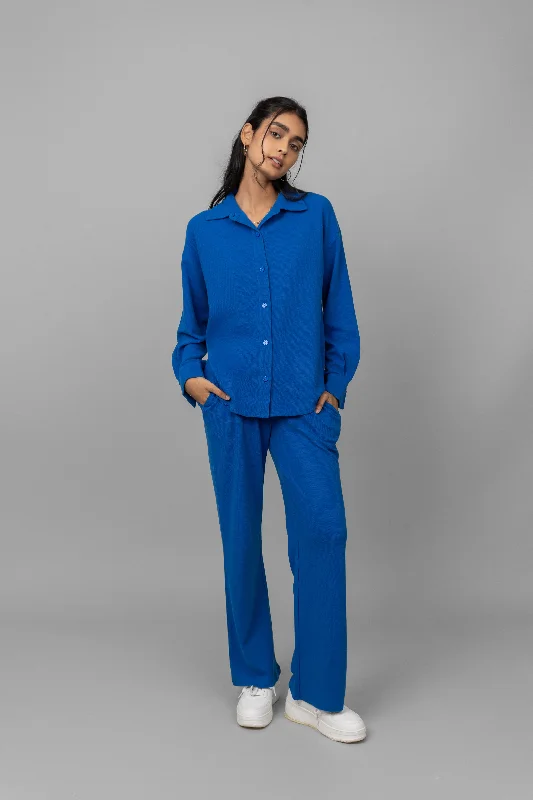 Blue Mini Waffle Pajama Set Victoria’s Secret pajama sets