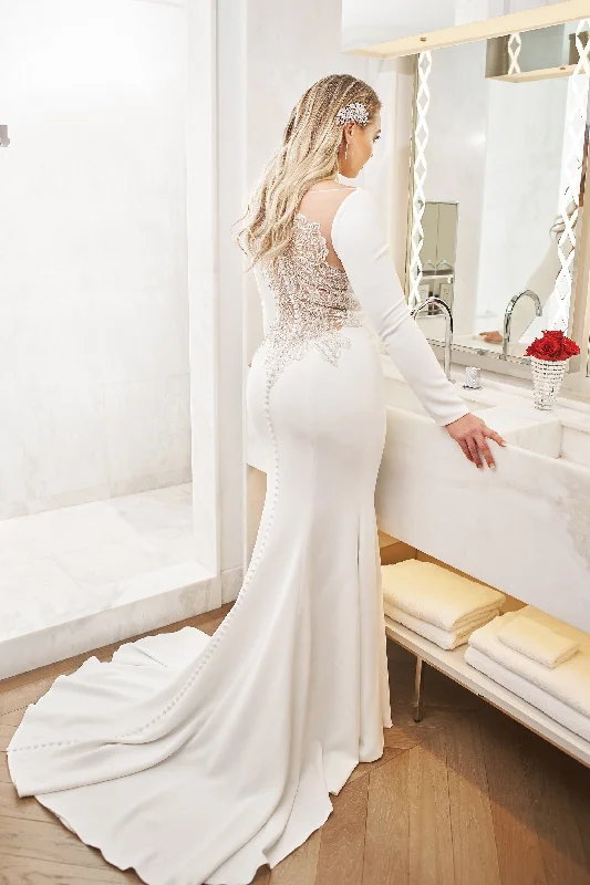 8936 Beaded Wedding Gown