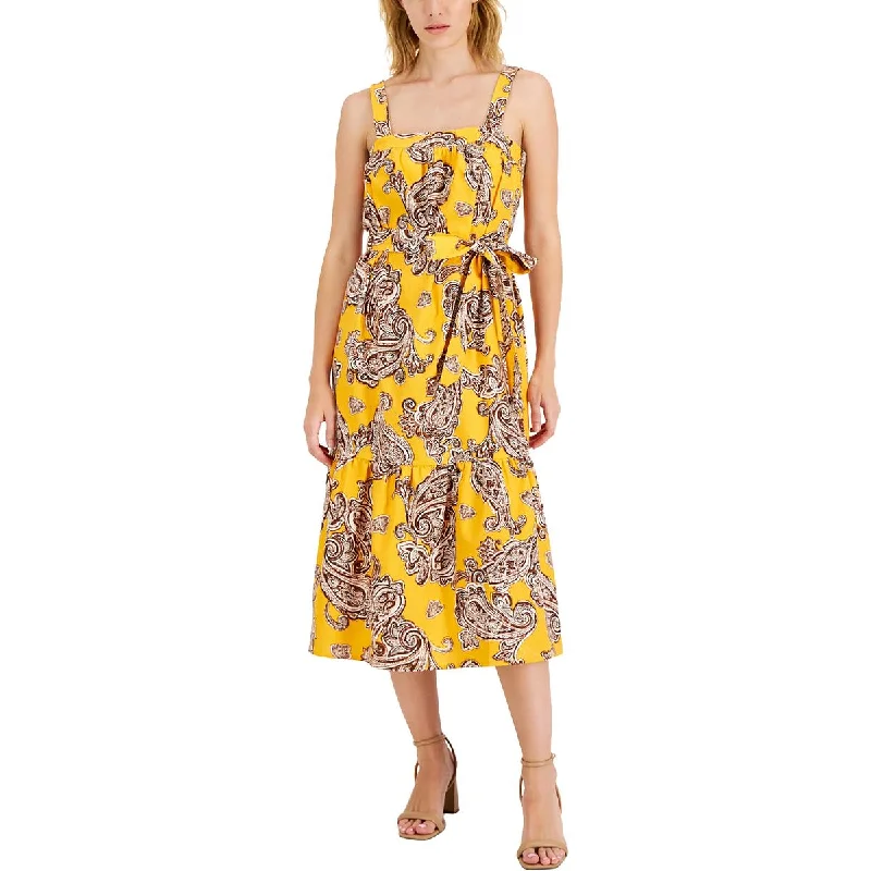 Womens Printed Midi Sundress H&M midi dresses