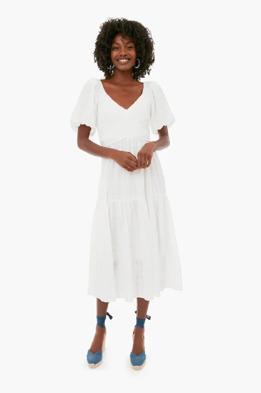 White Sydney Midi Dress Expensive midi dresses