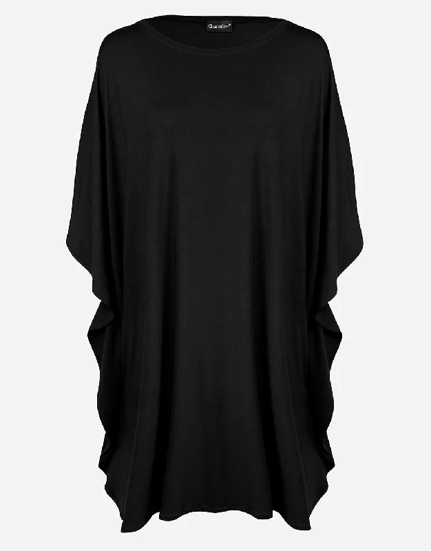 Poncho Tunic - Black Boho unclassified skirts