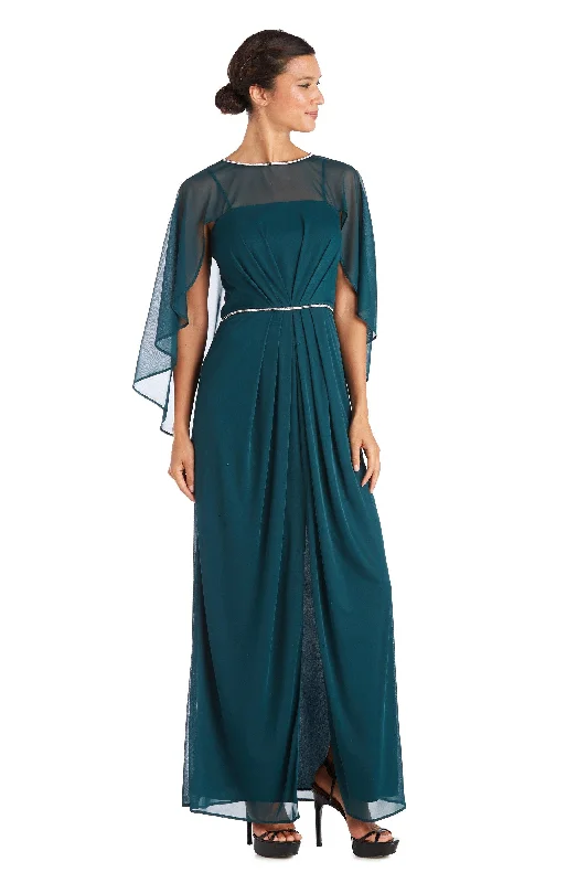 R&M Richards 2461P Long Formal Petite Chiffon Dress Vintage maxi dresses