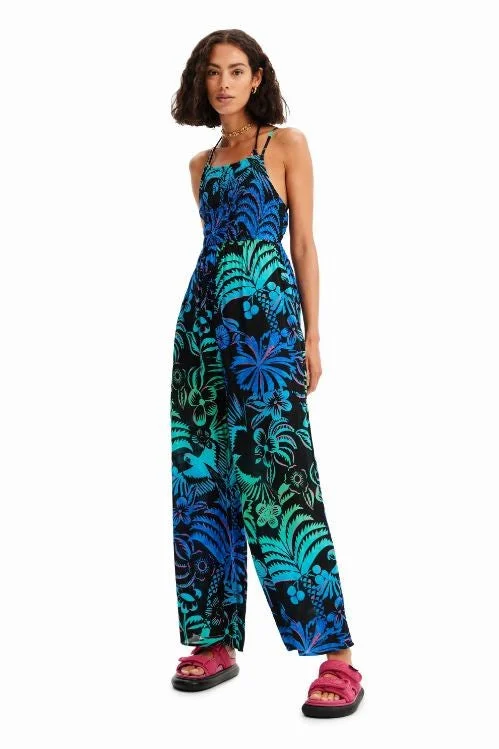 Desigual Women's Dresses Mono Largo Tirantes Tropical Soft fabric unclassified dresses