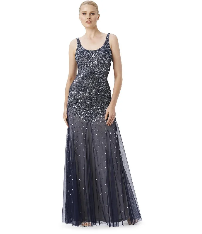 Adrianna Papell - 91895430SC Embellished Sheath Gown Holiday unclassified dresses