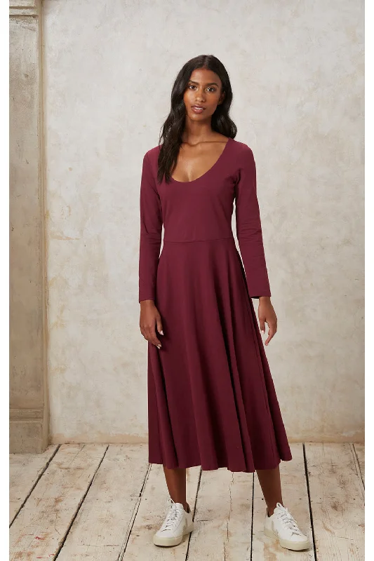 Bianca Dress in Burgundy Gothic unclassified dresses