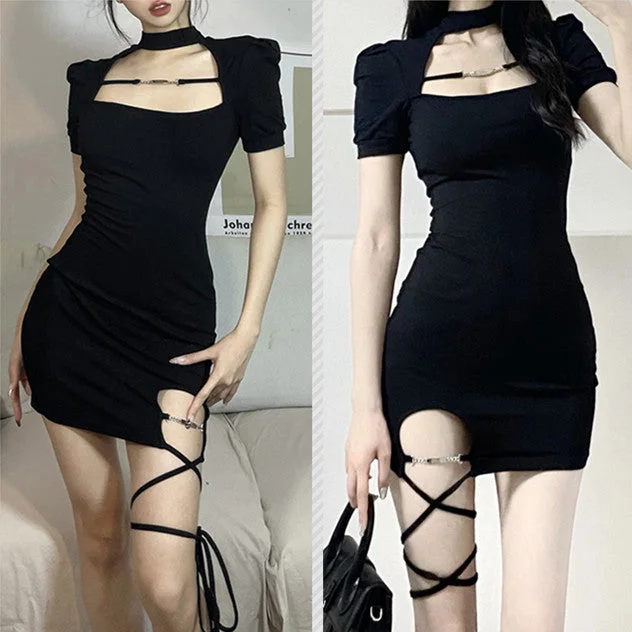 Black tie dress yv31689 Preppy unclassified dresses