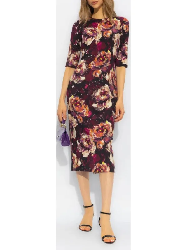 Cady Sheath Dress with Peony Print H&M floral dresses