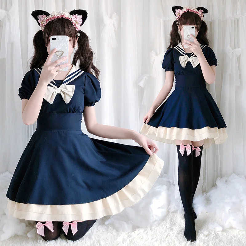 College style sweet Lolita dress YV44402 One-shoulder unclassified dresses