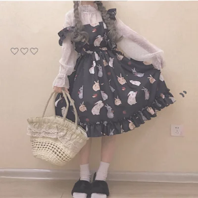 Cute rabbit harness dress YV40075 Ruffled unclassified dresses