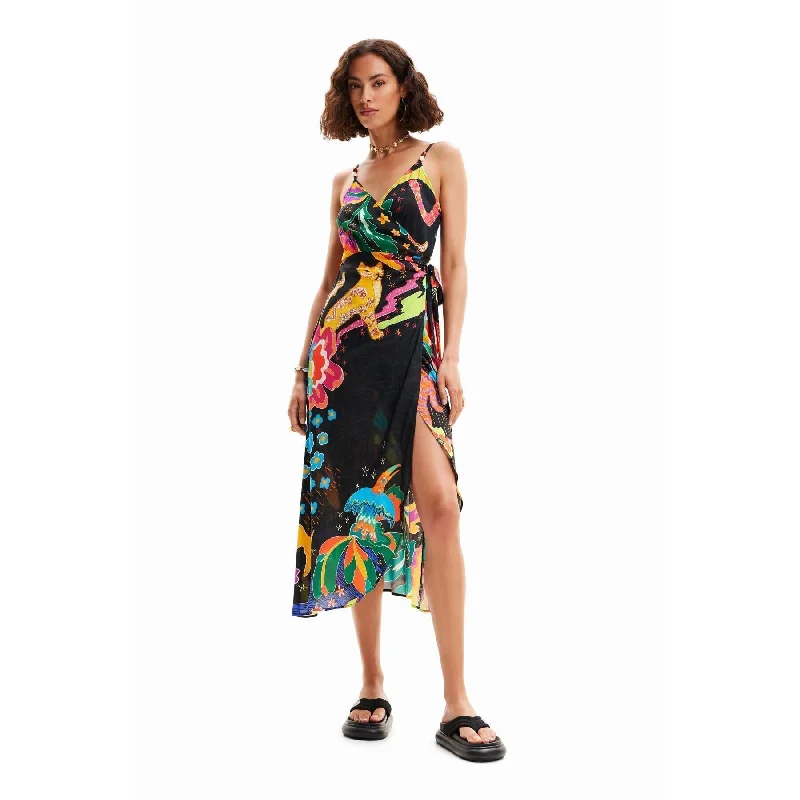 Desigual Women's Dresses Vestido Cruzado De Mujer Sexy unclassified dresses