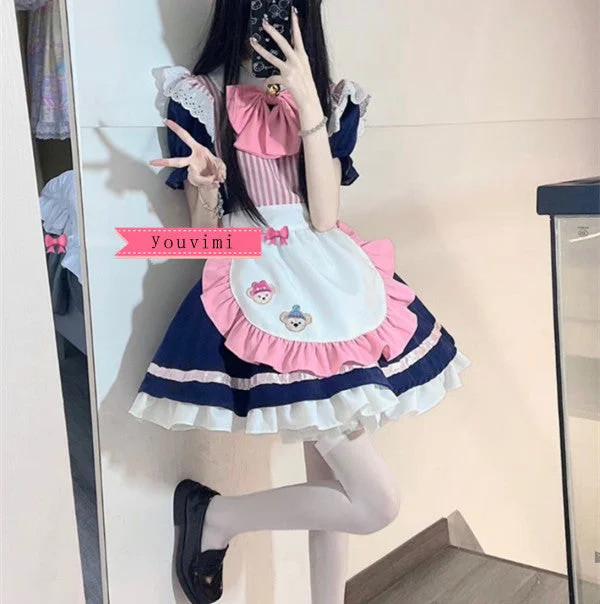 Japanese lolita cat claw maid dress yv31789 Women's unclassified dresses