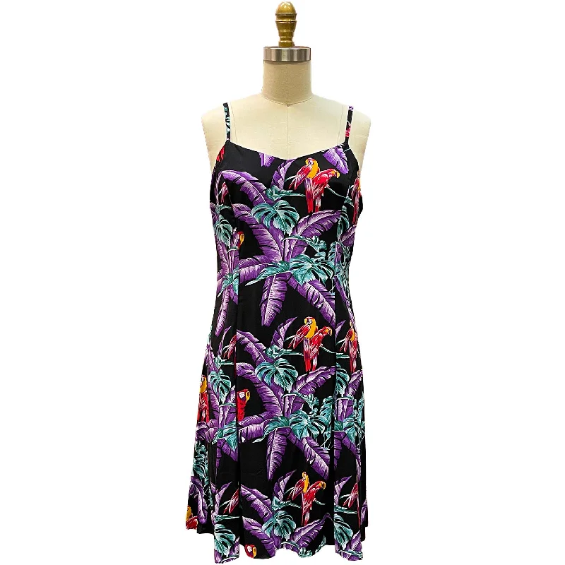 Jungle Bird Magnum PI Black Spaghetti Dress Office unclassified dresses