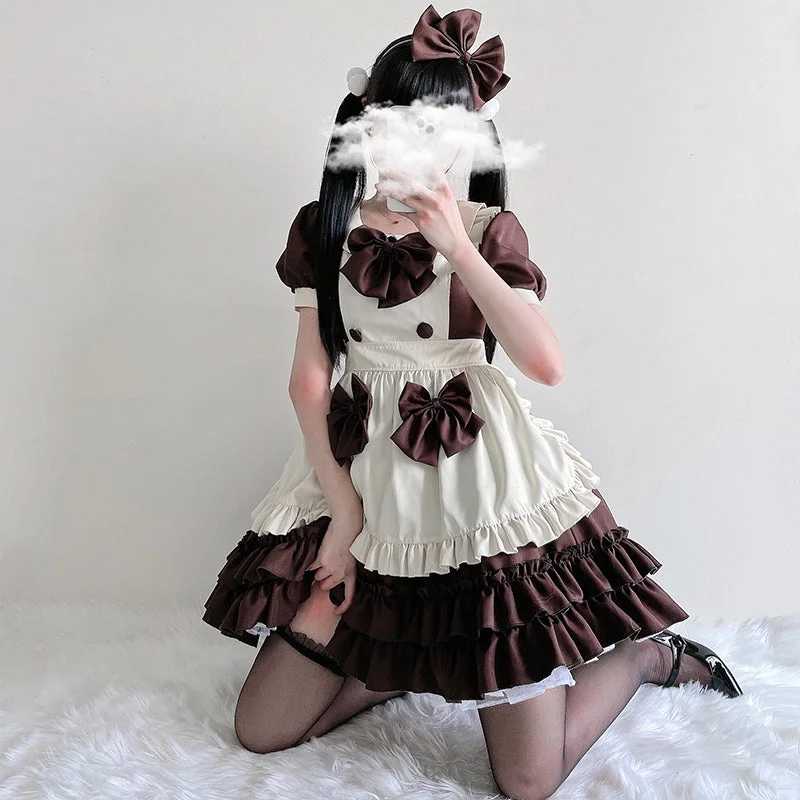 lolita maid dress suit yv30538 Color block unclassified dresses