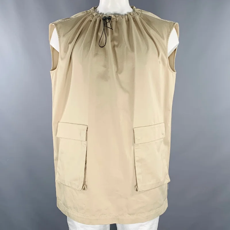 MAISON MARGIELA Size XS Khaki Cotton Cargo Pockets Dress Stretchy unclassified dresses