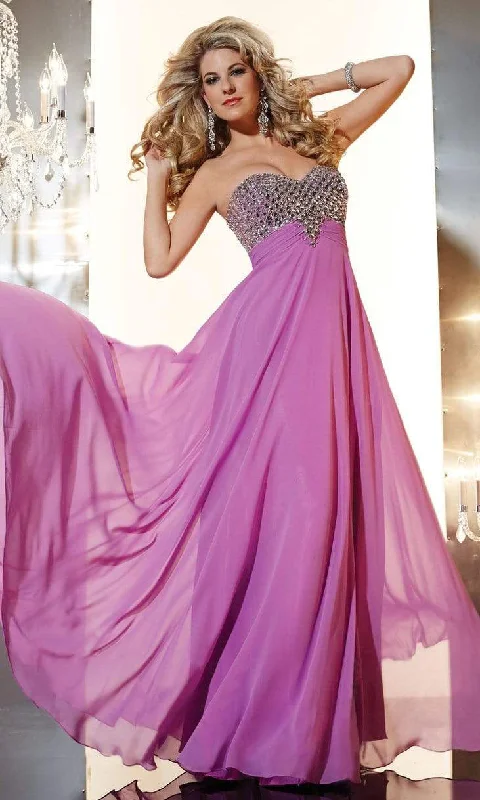 Panoply - 14643SC Strapless Chiffon Empire Gown Trendy unclassified dresses