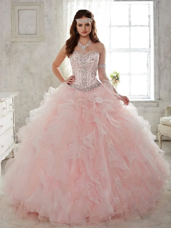 Quinceanera Collection - 26811SC Beaded Detachable Ballgown Floral unclassified dresses