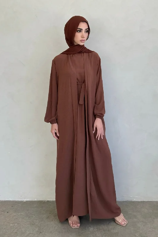 SABREEN ABAYA SET COFFEE Lightweight unclassified dresses