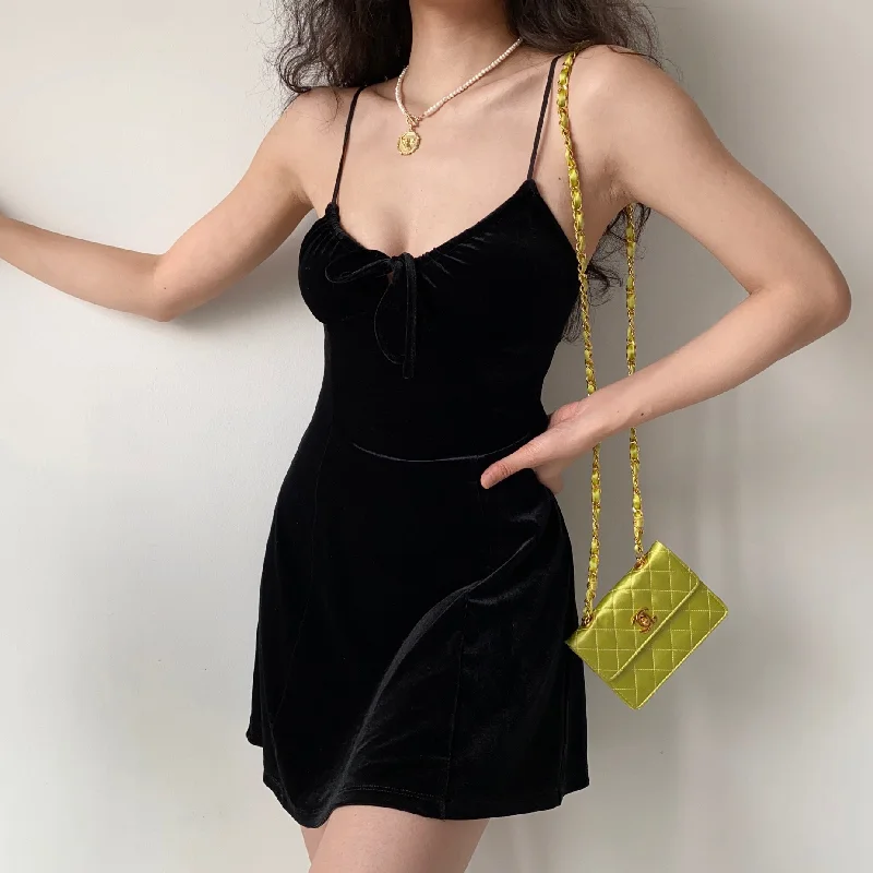 sexy velvet slip dress yv30555 Fashionable unclassified dresses