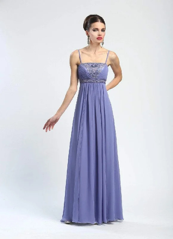 Sue Wong - N4219SC Spaghetti Strap Empire Chiffon Gown Fashionable unclassified dresses