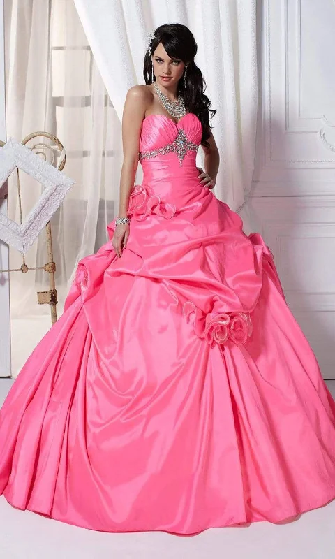 Tiffany Designs - 56216SC Sweetheart Rosette Voluminous Gown Comfortable unclassified dresses