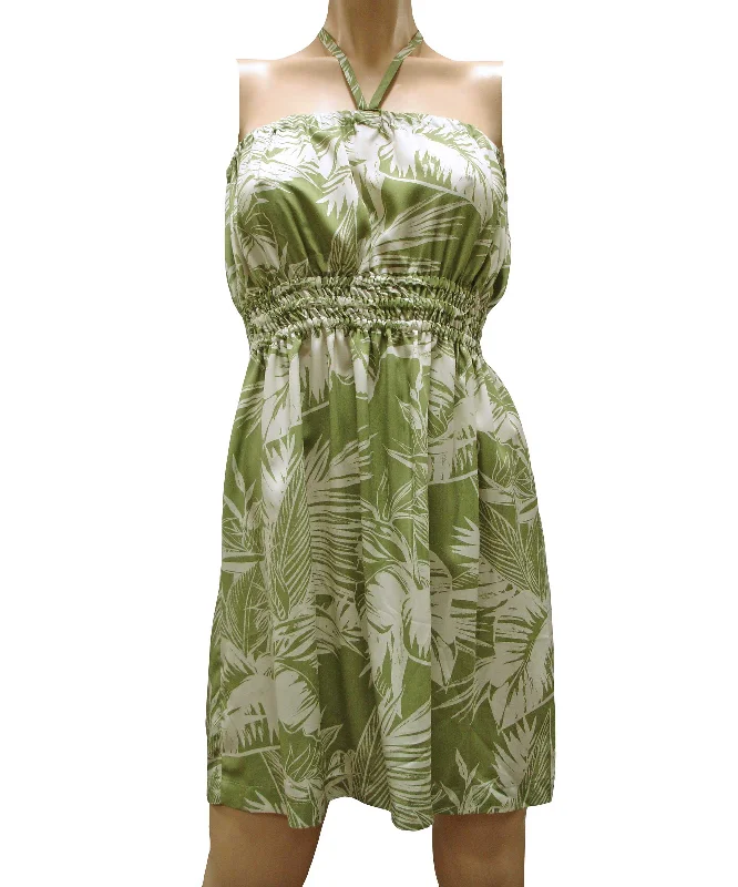 Tropical Jungle Olive Tube Dress Women's unclassified dresses