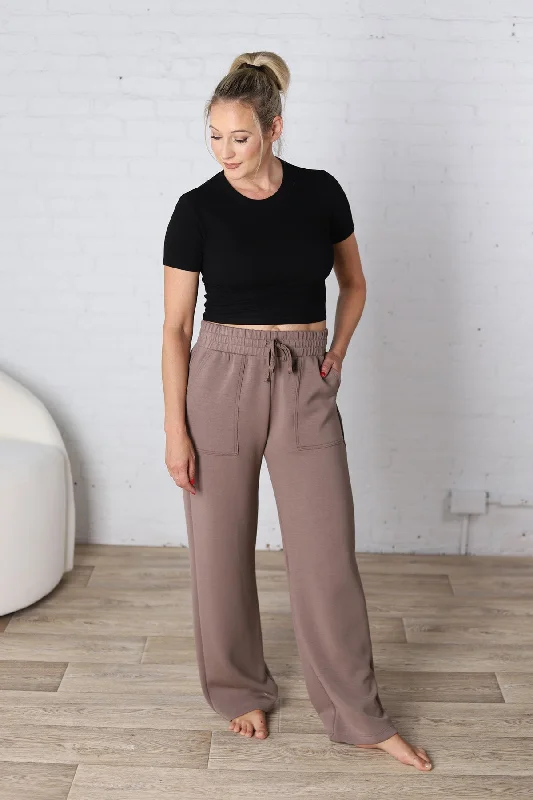 Corden Straight Lounge Pants - Mocha