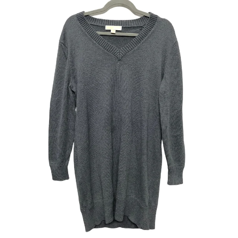 Dress Sweater By Michael By Michael Kors In Grey, Size: Xl Stretch Sweater Dress