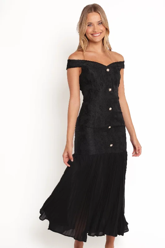 Evelina Maxi Dress - Black Sexy Maxi Skirt