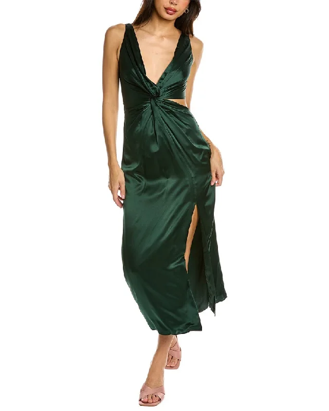 Nicholas Josephine Silk Midi Dress Midi Skirt with Pockets