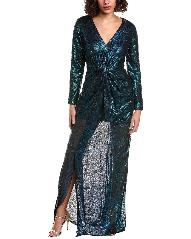 Rene Ruiz Sequin Gown Shimmer Sequin Dress