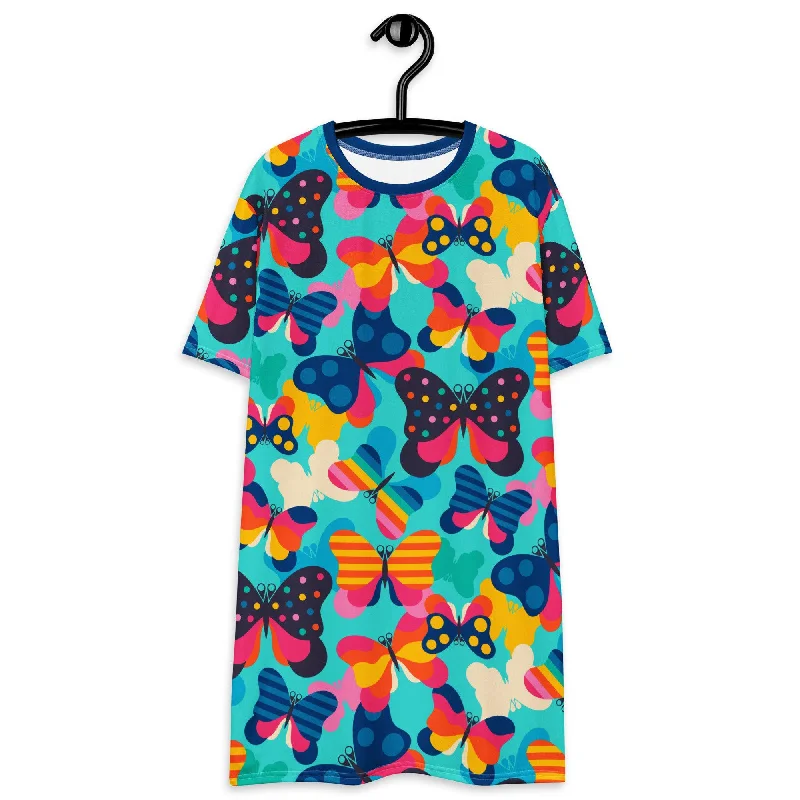 FLYRAVE turquoise - T-shirt dress Shirt Dress Style