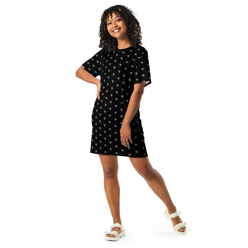 T-shirt dress - HERTTAHOUND HEARTS grey Comfortable Shirt Dress